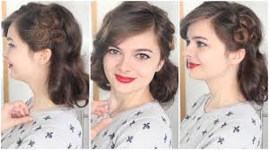 'the vintage style bob was a big look this season and had a 30s/40s feel about it. Vintage Faux Bob Hairstyle Tutorial Youtube