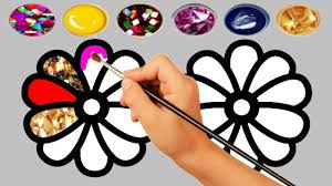 Click any coloring page to see a larger version and download it. Daisy Flowers Glitter Coloring Pages For Kids How To Draw Daisy Youtube