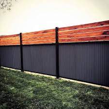Frosted glass and wood fence. Top 60 Best Modern Fence Ideas Contemporary Outdoor Designs