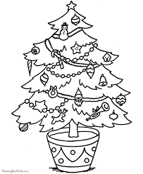 A christmas tree adorned with twinkling lights and ornaments is an essential holiday decoration. Free Christmas Tree Coloring Pages For The Kids