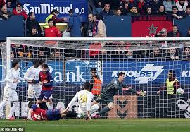 La liga matchday 23 sun, 09 feb. Osasuna 1 4 Real Madrid Gareth Bale Makes Rare Start In Win Daily Mail Online