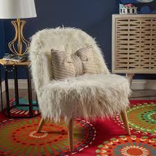 Palermo accent chair in boucle white. Cheryiie Faux Fur Accent Chair By Christopher Knight Home Overstock 18102542