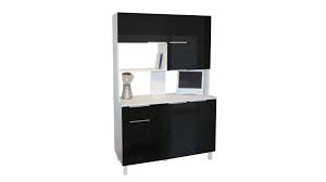 Buffet De Cuisine L 120 Cm Odemia Coloris Noir Buffet Cuisine Buffet Meuble Cuisine