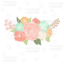 Download Spring Flower Group Svg Cut File Clipart Silhouette Cameo Cricut Explore