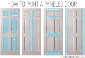 The last two houses we've lived in have been older homes with doors that were yellowed and not in great shape so as i make over each. How To Paint A Paneled Door Home Diy Home Improvement Projects Home Projects