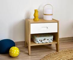 Lampe de chevet pour garçon de 10 ans. Chevet Enfant Spilou Avec 1 Tiroir Et 1 Niche De Rangement