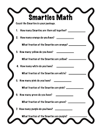 Teaching Third Candy Math Activities Candy Math Math Fractions