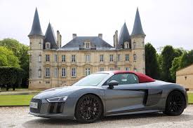 106 Likes 3 Comments Gentlemendrive On Instagram The Audi R8 Spyder In Front Of The Beautiful Chateau Pichon Gentlemendri Audi R8 Spyder Audi R8 Audi