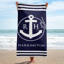 Monogrammed Beach Towels Beach Towels Personalized Beach Towels Nautical Rope And Anchor Monogram Beach Towel Monogram Beach Towel Monogrammed Beach Towels Anchor Monogram Beach Towel