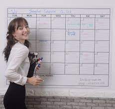 Bright white background and bold, large print allows for easier viewing and reading. China Laminated Jumbo Organizing Wall Calendar With Extra Large Date Boxes China Calendar And Dry Erase Calendar Price