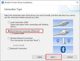 Once the printer is configured and connected to your wireless network, you can install and connect the printer to each of your computers. How Do I Connect The Printer To My Computer Via Wired Lan Ethernet For Windows Brother