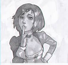 Bioshock Infinite Concept Art Book Pdf Bioshock Infinite S Elizabeth Pencil Sketch By Kr0npr1nz On Deviantart Bioshock Dibujos Bioshock Infinite