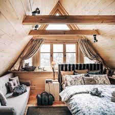 Top 60 Best Log Cabin Interior Design Ideas Mountain Retreat Homes Cabin Interior Design Log Cabin Interior Attic Bedroom Designs