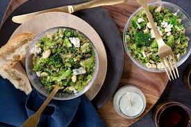 Quinoa And Broccoli Salad With Blue Cheese Dressing Broccoli Salad Broccoli Salad Recipe Superfood Recipes