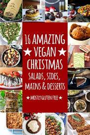 16 Amazing Vegan Christmas Salads Sides Mains And Desserts Mostly Gluten Free Vegan Christmas Dinner Vegan Holiday Recipes Vegan Christmas