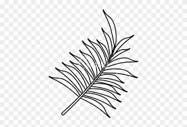Tropical leaf outline transparent background. Tropical Leaves Png Transparent In Balck Palm Leaf Outline Free Transparent Png Clipart Images Download