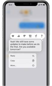 1) after you have typed a message, tap and hold the blue send button to bring up a send with effect overlay, then tap the bubble tab to access chat bubble animations. Reply To Specific Messages On Your Iphone Ipad And Ipod Touch Apple Support Bh