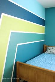 Boys Bedroom Wall With Racing Stripes Get Perfect Crisp Clean Lines With Frog Tape Textured Surfa Bedroom Paint Design Accent Wall Bedroom Boys Bedroom Paint