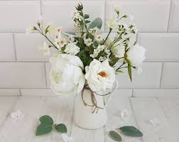 White flowers in vase artificial. Beautiful Faux Flowers Plants For Your Von Anniethompsonflowers