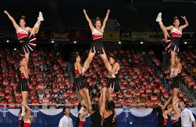 Definitive Proof That Cheerleaders Aren T Real Athletes Cheer Stunts Cheerleading Stunt Cheerleading