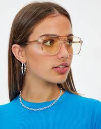 Aviator blue hot sale light glasses