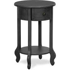Black metal end table, round accent side table, multifunctional as nightstand for bedroom, corner plant stand shelf (black) 4.3 out of 5 stars 647 $49.99 $ 49. Round Nightstand Tables Target