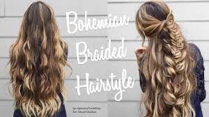 Effortless Diy Bohemian Braided Hairstyle Bohemian Hairstyles Boho Braided Hairstyles Bohemian Braids