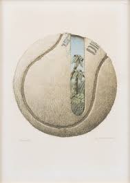 HANS LINDROTH. “Maria bergen”, etching, signed sample print, dated -77. Art 