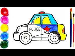 Mewarnai gambar gambar mobil polisi untuk mewarnai. Drawing And Coloring Police Cars Menggambar Dan Mewarnai Mobil Polisi Untuk Anak Dáº¡y Be To Mau Youtube