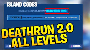 Cizzorz Deathrun 2 0 Code All Levels Walkthrough Fortnite Cizzorz Deathrun 2 0 Code Youtube