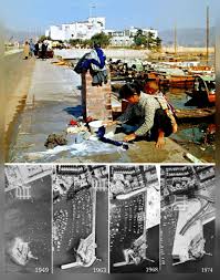 1949 1963 1968 1974年灣仔奇力島 燈籠洲 奇力島在英軍在香港開埠時進佔港島後 於奇力島上修築炮台 當對岸九龍半島亦遭英佔後 炮台則改為火藥庫 1938年 香港遊艇會會所由北角電氣道及油街交界遷移至此 到日佔時期恢復軍事用途 19 hong kong history pictures