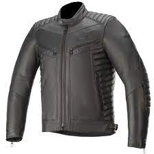 Alpinestars Burstun Leather Jacket Black A310792010 Jackets Motostorm