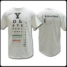 Yo La Tengo Eye Chart