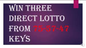 How To Win Lotto From Three Direct Key 75 57 47