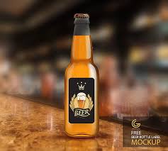 Free Beer Bottle Label Mockup Beer Bottle Labels Design Beer Bottle Labels Free Beer Bottle Labels