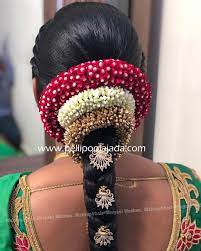 Order Fresh Flower Poolajada Bridal Accessories From Our Local Branches Present Over Sou Indian Bridal Hairstyles Bridal Hairdo Bridal Hairstyle For Reception