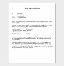 5 how do i write a letter of recommendation for the air force? Letter Of Reprimand For Employee Performance Template Samples
