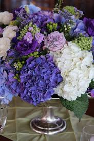 Purple And White Hydrangeas Reception Wedding Flowers Wedding Decor Wedding Flower Cente Flower Centerpieces Wedding Flower Arrangements Flower Centerpieces