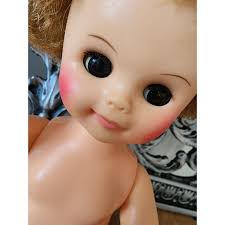 Vintage 1969 Horsman Brown Hair Teenie Tot Doll 11" T 11