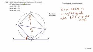 If a quadrilateral inscribed in a circle, then its opposite angles are supplementary. Cyclic Quadrilaterals Quadrilaterals Inscribed Within Circles