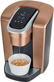 Keurig K Elite Single Serve K Cup Pod Coffee Maker Brushed Copper 5000203821 Best Buy