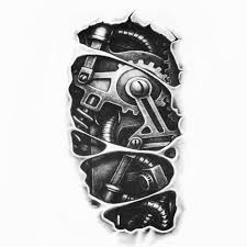 Steampunk tattoos are designed to give you that extra trendy and rocking look. Steampunk Tattoo Mechanischer Arm 2 Grosse 19 Cm X 11 Cm