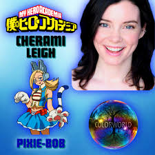 May 6th, join @CheramiLeigh who voices Pixie-Bob from #MyHeroAcademia for  the #ColorWorldLIVE event! Here's the link to claim your spot!  https://t.co/s2CeGa18Yb Graphic by me.