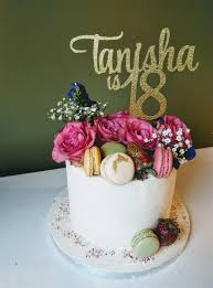 Maybe you would like to learn more about one of these? Cakelove A Buttercream Beauty For Tanisha S 18th Birthday Our Southern Red Velvet Cake Adorned With Fresh Flowers Gold Gilded Strawberries And French Macarons Custom Made Topper From The Fabulous Project Party