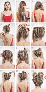 Tutorial Space Buns Festival Hair Festival Hair Tutorial Festival Hair Long Hair Styles