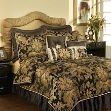 Black And Gold King Comforter Set Austin Horn Classics Verona 4 Piece King Comforter Set In Black Luxury Bedding Master Bedroom Bed Linens Luxury Black Bedding