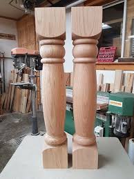 Whether you are looking for an intricately carved design or a more traditional look, custom service hardware has the wood turning or island leg for you. Pin On Table Legs