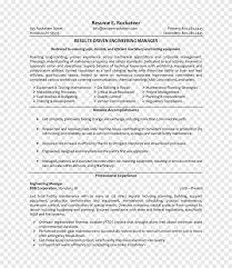 rsum engineering management