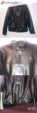 Nwt Emporio Armani Co Leather Jacket Leather Jacket Jackets Leather