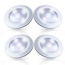 3 led battery powered stick tap touch light lamp mc. Aaa Battery Powered Stick On Push Lights For Closets Cordless Battery Operated Wall Stick Up Led Puck Tap Lights For Under Cabinet 4 Pack Buy Online In Bahamas At Bahamas Desertcart Com Productid 41082045